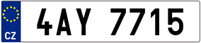 Trailer License Plate